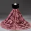 Vintage / Originale Bordeaux Paillettes En Dentelle Fleur Promo Robe Ceremonie Fille 2022 Robe Boule Encolure Dégagée Gonflée Manches Courtes Noeud Ceinture Tribunal Train Robe Ceremonie Fille