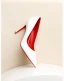 Mode Witte Kantoor OL Lakleer Pumps 2024 Leer 8 cm Naaldhakken / Stiletto Spitse Neus Pumps Hoge Hakken