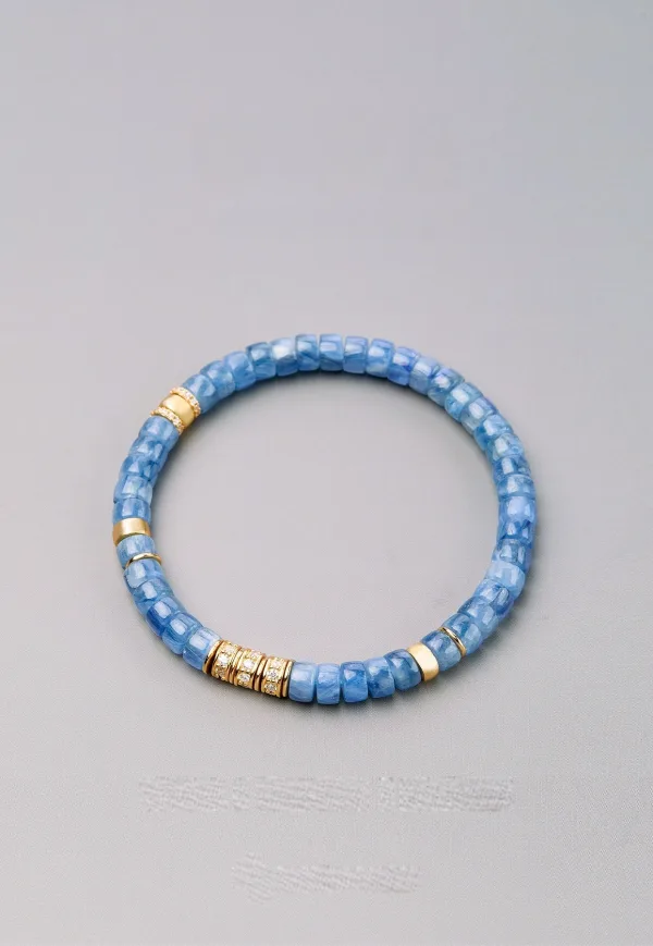 Inhabituel Bleu Ciel Fait main Cristal Naturel Bracelets Accessorize 2025