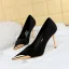 Fashion Burgundy Evening Party Suede Pumps 2023 10 cm Stiletto Heels Pointed Toe Pumps High Heels