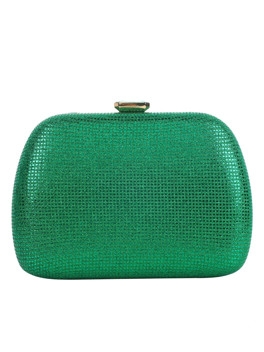 Two in one bag, stylish green clutch purse & cosmetic bag, convertible clutch  bag for evening event, minimalist pochette for ladies - BAGIC