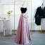 Chic / Beautiful Candy Pink Prom Dresses 2022 A-Line / Princess Strapless Sleeveless Backless Bow Floor-Length / Long Formal Dresses