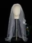 Elegant White Pearl Bridal Wedding Veils 2025 Wedding Tulle