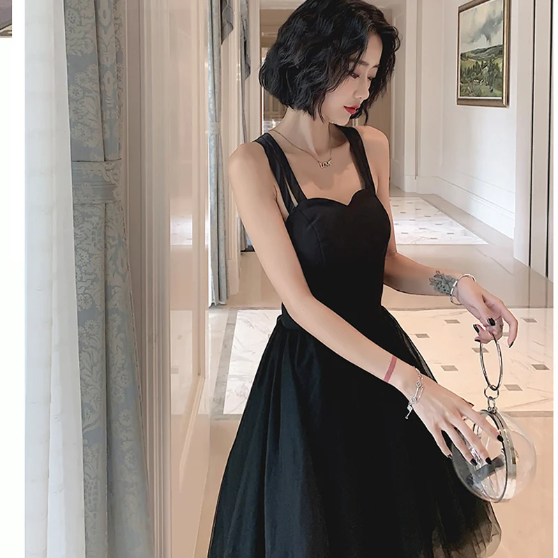 blue dress for baby girl Little Black Dress Vintage Homecoming Dresses High Low Short Prom Dress  Party Dress JK893|Annapromdress – Anna PromDress main image 1