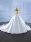 Luxe Ivoire Fait main Perlage Perle Paillettes Robe De Mariée 2022 Robe Boule Encolure Dégagée Manches Longues Chapel Train Mariage