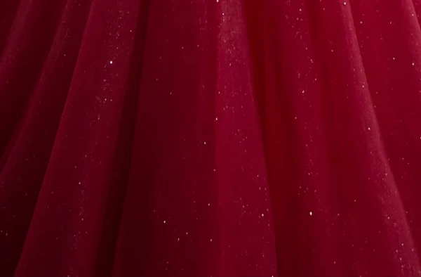 Chic / Belle Bordeaux Paillettes Robe De Bal 2024 Robe Boule Bustier Sans Manches Dos Nu Longue Promo Robe De Ceremonie