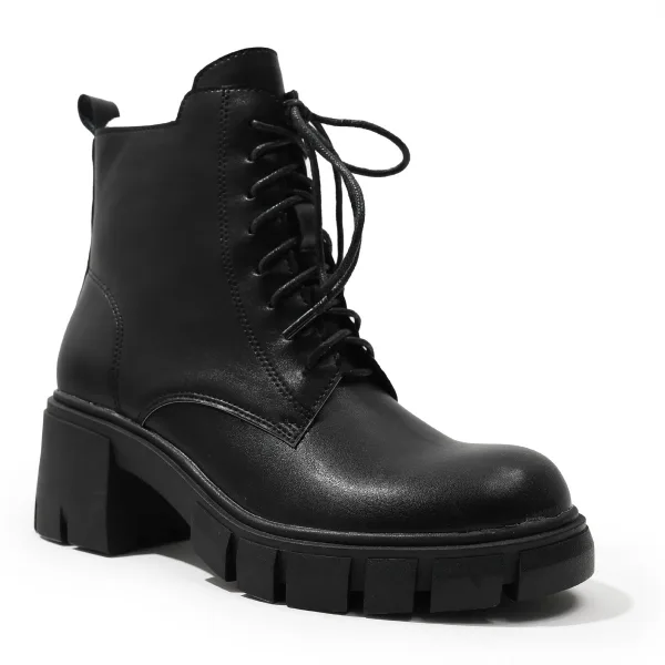 Fashion Brown Fall Winter Street Wear Womens Boots 2023 5 cm Low Heels / Kitten Heels Thick Heels Round Toe Womens Boots