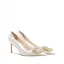 Élégant Blanche Faux Diamant Chaussure De Mariée 2026 8 cm Talons Aiguilles À Bout Pointu Mariage Escarpins