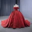 Luxury / Gorgeous Gold Beading Pearl Sequins Chapel Train Prom Dresses 2024 Off-The-Shoulder Sleeveless Backless Prom Formal Dresses