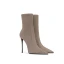 Fashion Khaki Evening Party Womens Boots 2024 Leather 10 cm Stiletto Heels Pointed Toe Boots High Heels