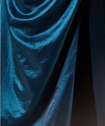 Vintage / Originale Bleu D'encre Fendue devant Robe De Bal 2024 Trompette / Sirène Bustier Sans Manches Dos Nu Train De Balayage Promo Robe De Ceremonie