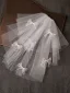 Lovely White Bow Tulle Wedding Veils 2025