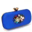 Chic / Beautiful Rhinestone Satin Purple Prom Womens Sandals Clutch Bags 2023 9 cm Open / Peep Toe Crystal Thick Heels Sandals High Heels Clutch Bags