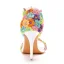 Chic / Beautiful Flower Fairy Multi-Colors Wedding Shoes 2022 Lace Flower Pearl T-Strap 9 cm Stiletto Heels Open / Peep Toe Wedding Sandals High Heels