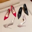 Schöne Champagner Büro OL Satin Pumps 2024 10 cm Stilettos Spitzschuh Pumps Hochhackige