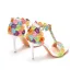 Chic / Beautiful Flower Fairy Multi-Colors Wedding Shoes 2022 Lace Flower Pearl T-Strap 9 cm Stiletto Heels Open / Peep Toe Wedding Sandals High Heels