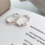 Enkla Silver Saterling Silver Casual Pärla Ringar 2023 Tillbehör