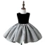 Chic / Beautiful Black Suede Birthday Flower Girl Dresses 2022 Ball Gown Scoop Neck Sleeveless Bow Floor-Length / Long Flower Girl Dresses
