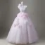 Chic / Beautiful Blushing Pink Appliques Prom Dresses 2026 Ball Gown One-Shoulder Sleeveless Backless Floor-Length / Long Prom Formal Dresses