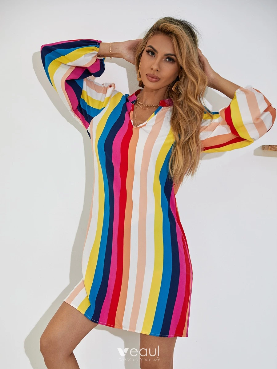 Woman Wearing Rainbow Dress Support Lgbt Stock Vector (Royalty Free)  2300484273 | Shutterstock