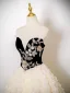 Flower Fairy Champagne Sequins Appliques Prom Dresses 2025 Ball Gown Strapless Sleeveless Backless Floor-Length / Long Formal Dresses