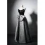Vintage / Retro Black Evening Dresses 2022 A-Line / Princess Strapless Bow Sleeveless Backless Floor-Length / Long Evening Party Formal Dresses
