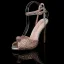 Sparkly Purple Pearl Evening Party Womens Sandals 2023 Ankle Strap 12 cm Stiletto Heels Open / Peep Toe Sandals High Heels