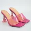 Transparent Silver Cocktail Party Crystal Womens Sandals 2022 9 cm Stiletto Heels Open / Peep Toe Sandals High Heels