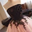 Chic / Beautiful Blushing Pink Beading Appliques Prom Dresses 2023 Ball Gown Strapless Sleeveless Backless Bow Floor-Length / Long Formal Dresses