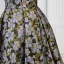 Vintage / Retro Black Floral Prom Dresses 2025 A-Line / Princess Strapless Sleeveless Backless Sweep Train Formal Dresses