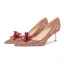 Bling Bling Rouge Cuir Cristal Paillettes Chaussure De Mariée 2026 8 cm Talons Aiguilles À Bout Pointu Mariage Escarpins Talons Hauts