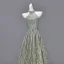 Sparkly Sexy Sage Green Beading Pearl Sequins Prom Dresses 2026 A-Line / Princess High Neck Sleeveless Backless Floor-Length / Long Formal Dresses