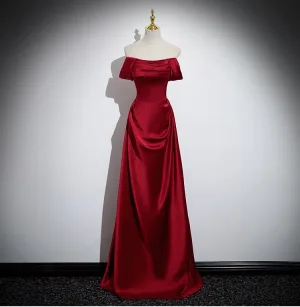 Chic Belle Bordeaux Robe De Bal 2024 Princesse Bustier Sans Manches Dos Nu Longue Promo Robe De Ceremonie