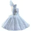 Luxus / Herrlich Sexy Weiß Fallende Rüsche Brautkleider / Hochzeitskleider 2022 Meerjungfrau One-Shoulder Strass Pailletten Lange Ärmel Rückenfreies Kapelle-Schleppe Hochzeit