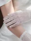 Simple Blanche En Dentelle Fleur Mariage Gants Mariage 2025 Tulle