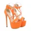 Unusual White Cocktail Party Womens Sandals 2022 Waterproof Ankle Strap 16 cm Stiletto Heels Open / Peep Toe Sandals High Heels