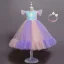 Lovely Sky Blue Sequins Birthday Flower Girl Dresses 2023 Ball Gown Scoop Neck Short Sleeve Bow Floor-Length / Long Flower Girl Dresses