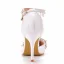 Chic / Beautiful Pearl Rhinestone White Wedding Shoes 2023 9 cm Stiletto Heels Pointed Toe Wedding High Heels