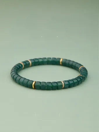High End Grün Handgefertigt Jadeit Armbänder Brautaccessoires 2025