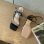 Sexy Silber Abend Sandalen Damen 2022 Strass Knöchelriemen 9 cm Stilettos Peeptoes Sandaletten Hochhackige