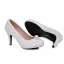 Elegante Witte Parel Bruidsschoenen 2025 9 cm Naaldhakken / Stiletto Ronde Neus Huwelijk Pumps Hoge Hakken