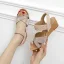 Roman Black Street Wear Womens Sandals 2022 5 cm Wedges Open / Peep Toe Sandals