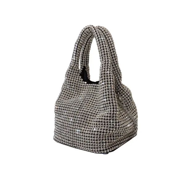 Scintillantes Rougissant Rose Faux Diamant Cocktail Sacs Pour Femmes Sacs à bandoulière 2023