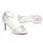 Proste / Simple Białe Perła Satyna Bal Sandały Damskie 2026 Z Paskiem 8 cm Szpilki Peep Toe Sandały Wysokie Obcasy