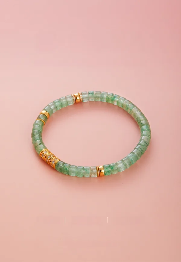 Mode Vert Cendré Fait main Cristal Naturel Bracelets Accessorize 2025