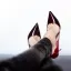 Sexy Red Gradient-Color Evening Party Pumps 2023 Patent Leather 12 cm Stiletto Heels Pointed Toe Pumps High Heels