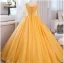 Elegant Mint Green Beading Sequins Pearl Lace Flower Appliques Prom Dresses 2024 Ball Gown V-Neck 3/4 Sleeve Backless Floor-Length / Long Prom