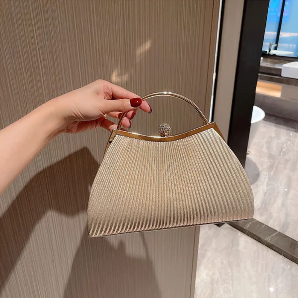 Fashion Gold Rhinestone Evening Party Handbag Clutch Bags 2023