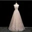 Glitzernden Charmant Champagner Perlenstickerei Strass Pailletten Abendkleider 2025 A Linie Off Shoulder Kurze Ärmel Rückenfreies Lange Festliche Kleider