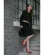 Fashion Black Evening Party Rhinestone Suede Leather Pumps 2023 10 cm Stiletto Heels Pointed Toe Pumps High Heels